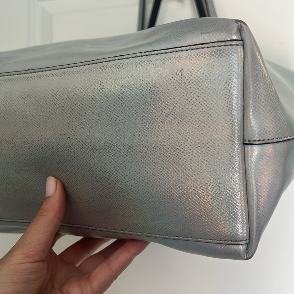 COACH Limited Edition Holographic Iridescent City Zip Tote RARE FIND 🌈🦄 - Picture 13 of 17